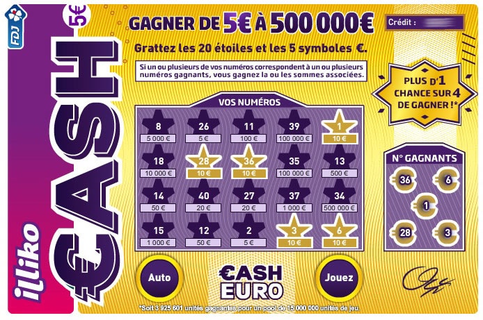 Comment Savoir Si Un Cash Est Gagnant Sans Le Gratter Voici les jeux de grattage FDJ qui rapportent le plus d'argent