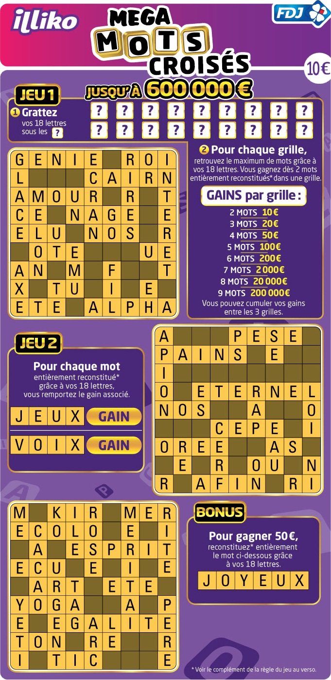 Il Gagne Quand Il Est à Découvert Mots Croisés ᐅ • Toutes les chances de gagner à MEGA MOTS CROISÉS
