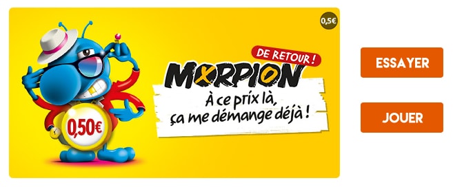 Essayer et jouer au jeu à gratter MORPION 