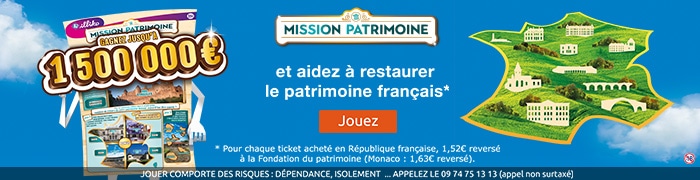 jeu illiko fdj mission patrimoine 2018