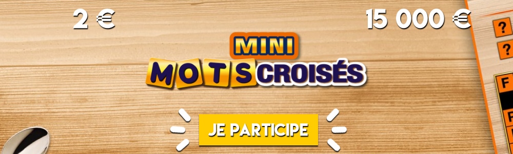 Ticket mini mots croisés